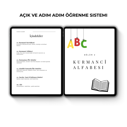 Kurmancî A1 & A2 Seti – İlk Kelimelerden Akıcı Konuşmaya (TR)