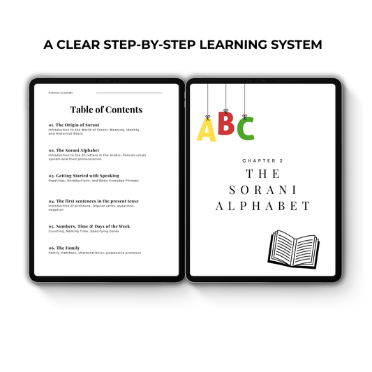Sorani Bundle A1 & A2 – From First Words to Fluent Speech