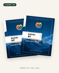 Badinî A1 & A2 bundle – two e-book covers (English edition, PDF)