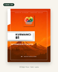 Kurmancî B1 e-book cover – Intermediate Series (English edition, PDF)