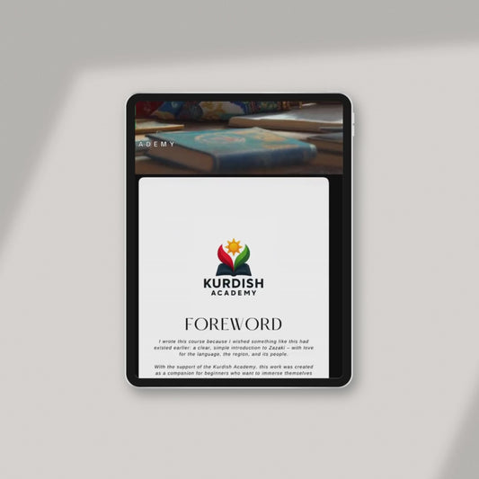 Zazaki: Volume 1 โ Your First Steps