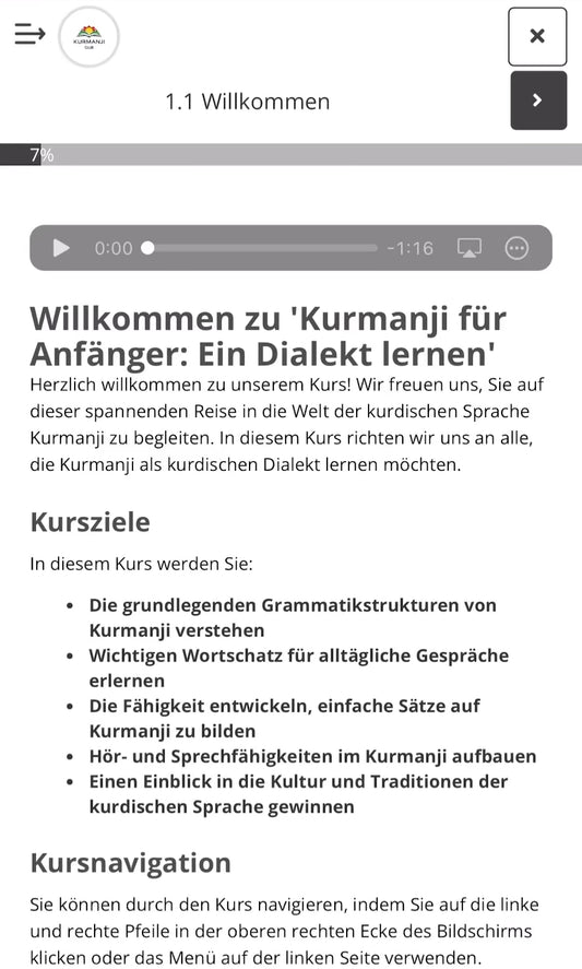 Kurmancî für Anfänger: Interaktiver AI Kurs (DE)