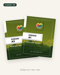 Soranî A1 & A2 bundle – two e-book covers (English edition, PDF)