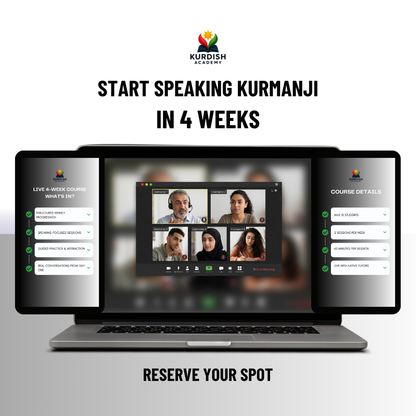 Kurmanji Live Course for Beginners (A1–A2)