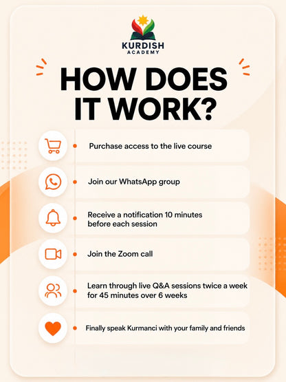 Kurmanci Live Course for Beginners (A1–A2)
