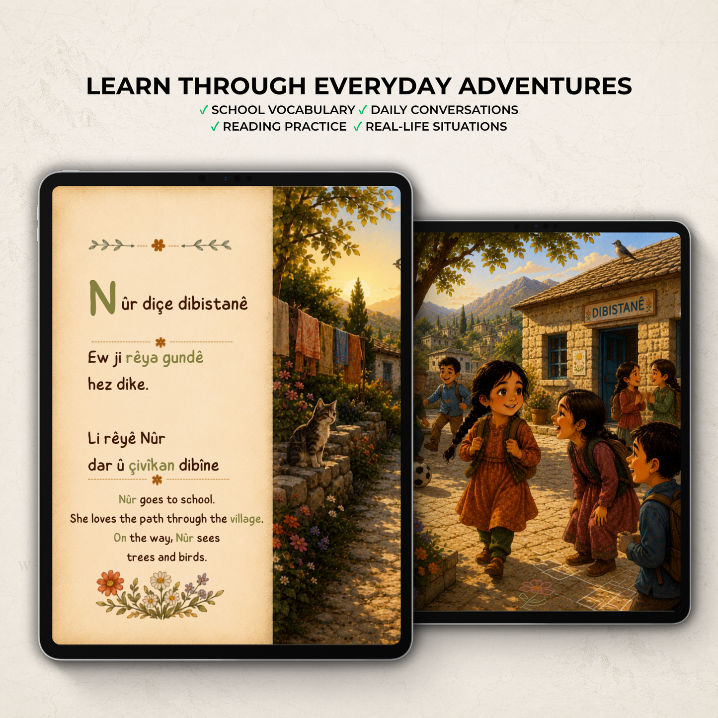 A Day with Nûr - A Kurdish Picture Book for Learning and Understanding