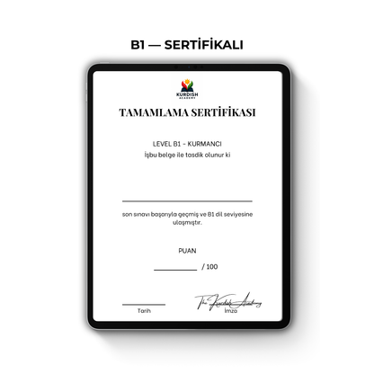 Kurmancî B1 – Orta Seviye Serisi