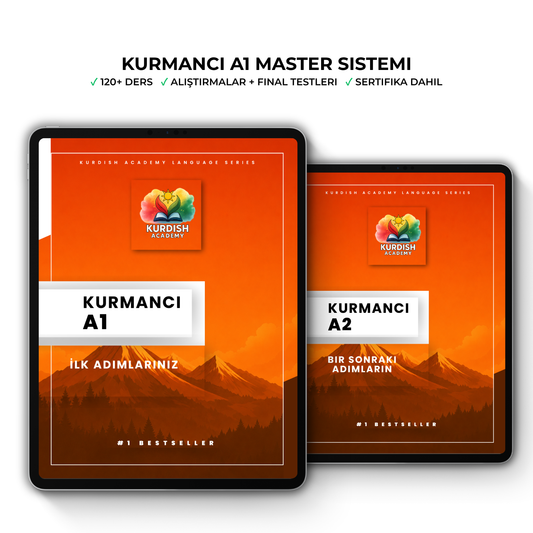 Kurmancî A1 & A2 Seti – İlk Kelimelerden Akıcı Konuşmaya (TR)