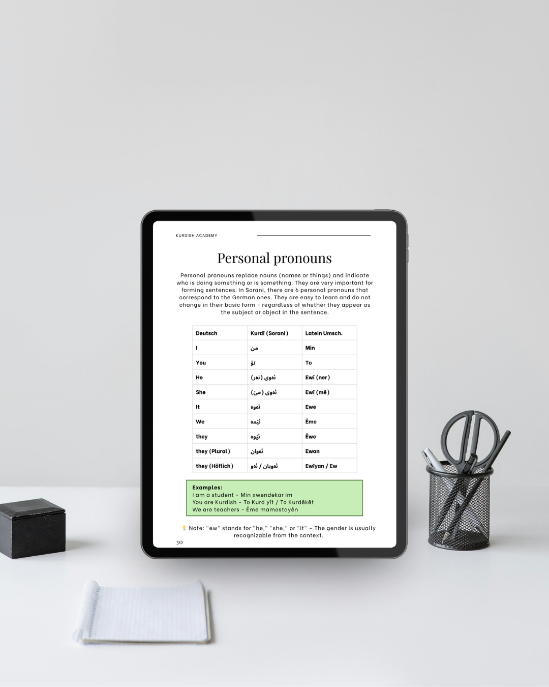 Sorani A1 – İlk Adımlarınız