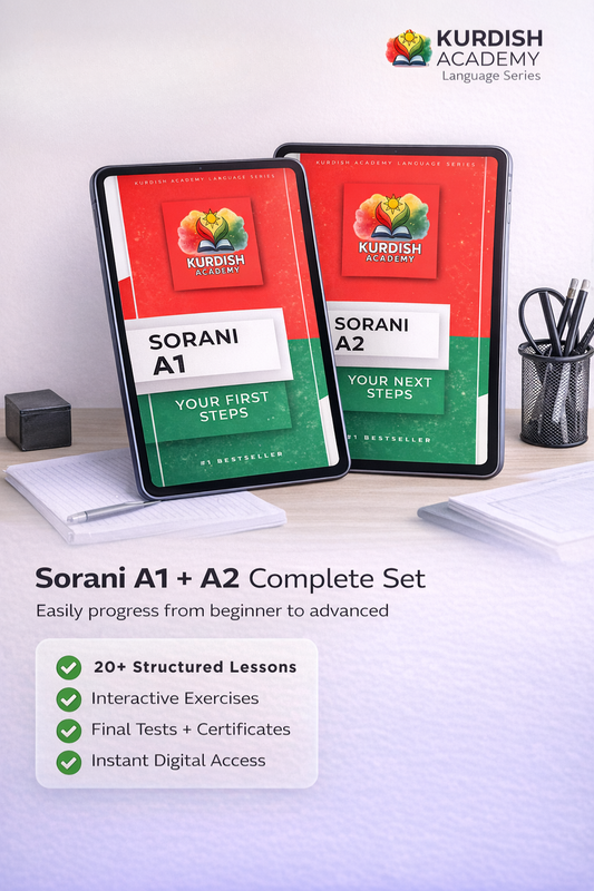 Sorani A1 ve A2 Paketi – İlk Kelimelerden Akıcı Konuşmaya