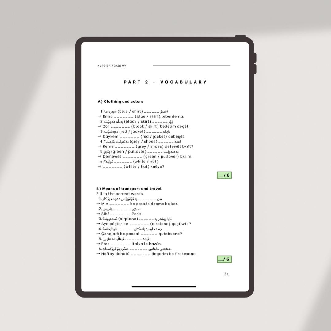 Sorani A2 – Your Next Steps