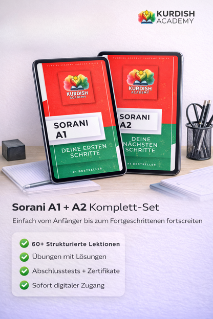 Sorani A1 ve A2 Paketi – İlk Kelimelerden Akıcı Konuşmaya