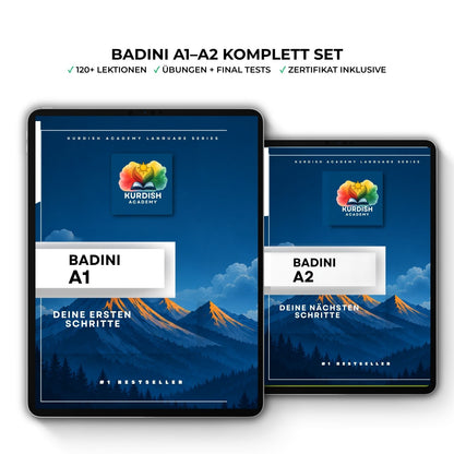 Badini Bundle A1 & A2 – From First Words to Fluent Speech