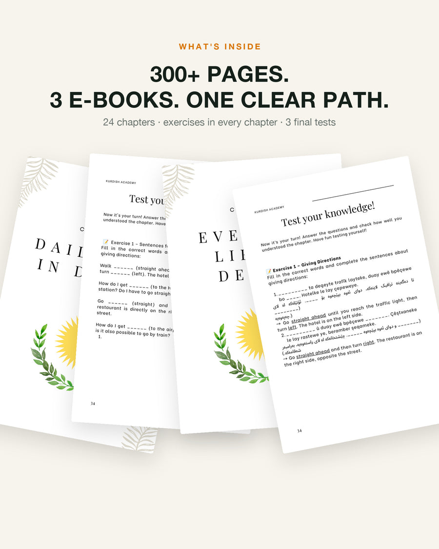 All A2 Set – what's inside: inside pages, chapters and exercises