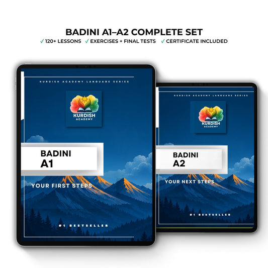 Badini-Paket A1 & A2 – Von den ersten Wörtern bis zum fließenden Sprechen